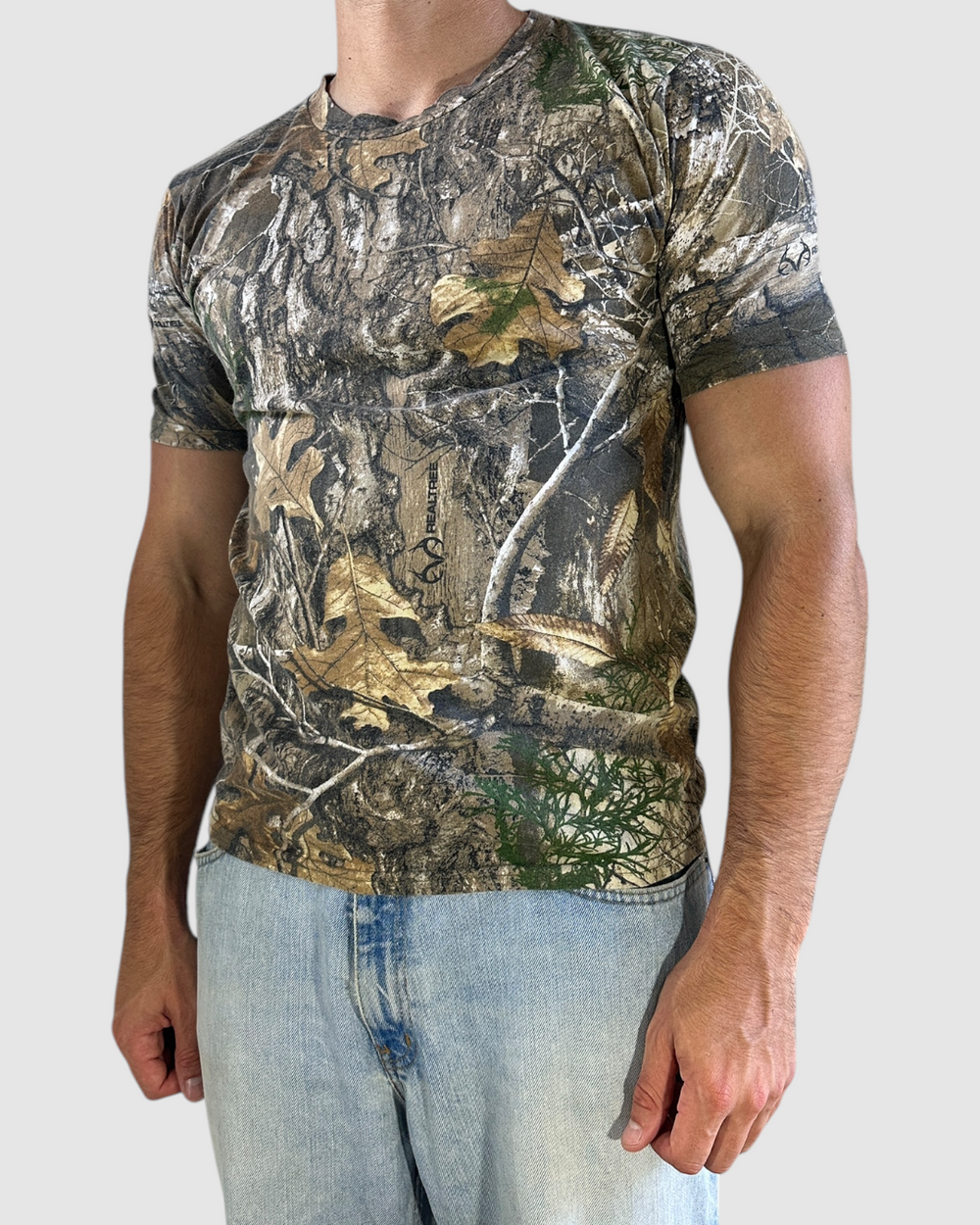 90s camo tee - S