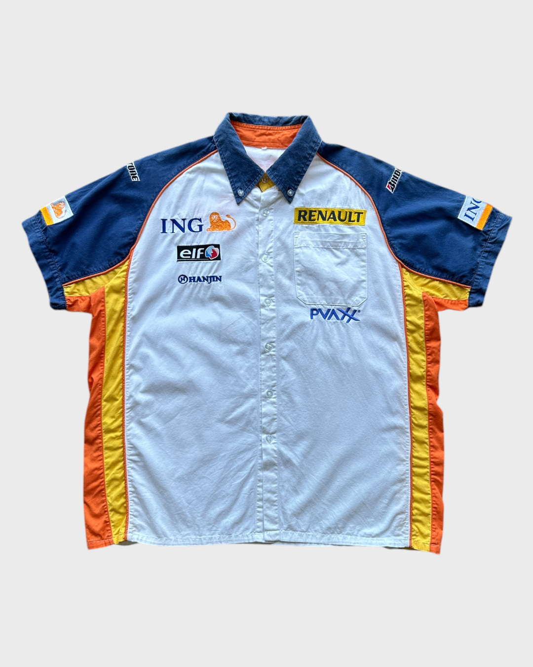 Vintage 00s Renault F1 button shirt - L