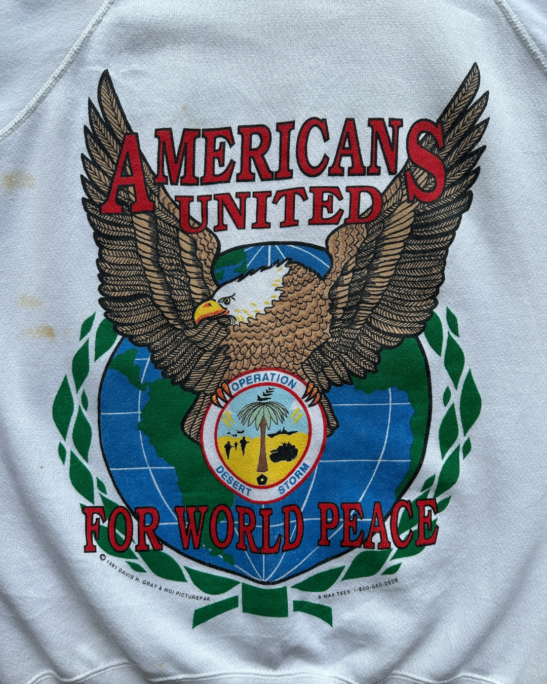 Vintage 90s USA desert storm crewneck - L