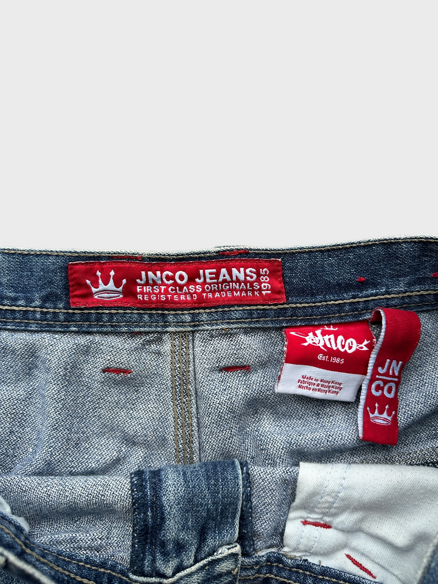 Y2K jnco crown jorts - 36”