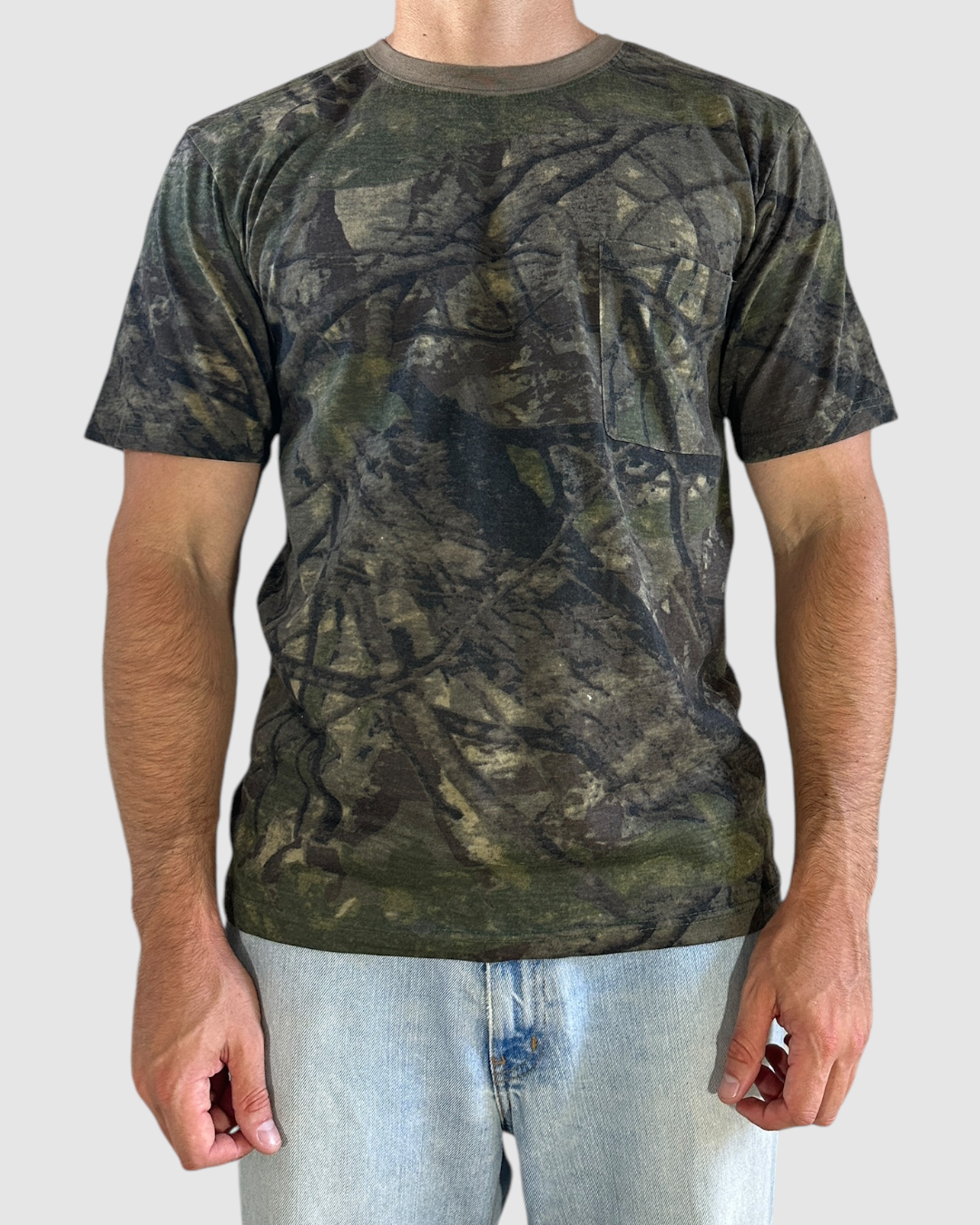 90s camo pocket tee - M