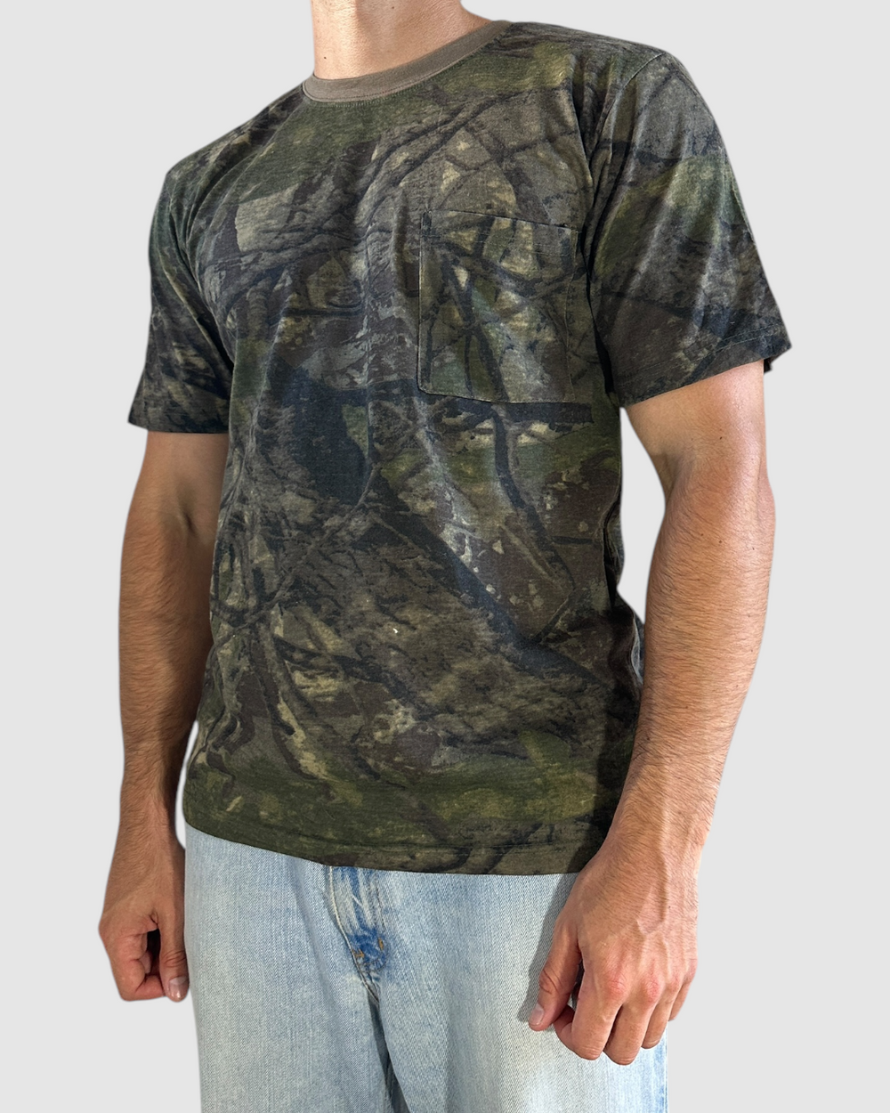 90s camo pocket tee - M