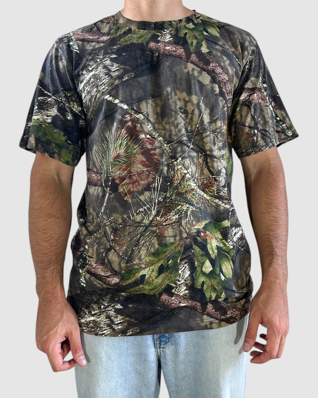 00s mossy oak camo pocket tee - M/L