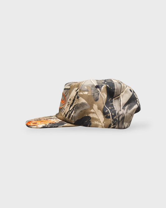 FLAME SCRIPT CAMO HAT