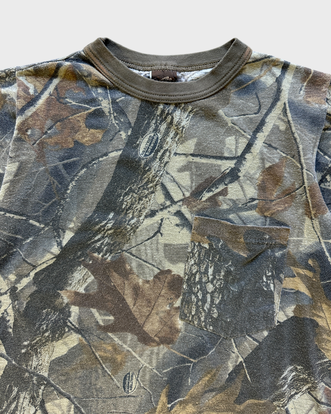 90s camo pocket tee - XS/S