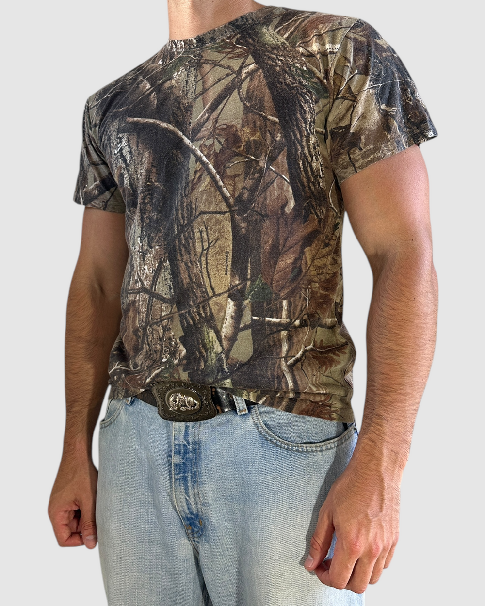 00s realtree camo tee - S