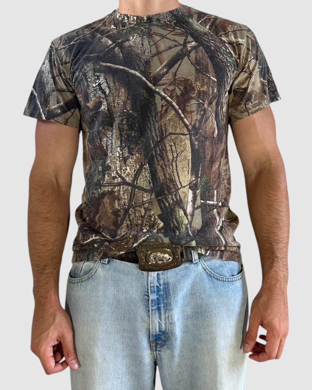 00s realtree camo tee - S