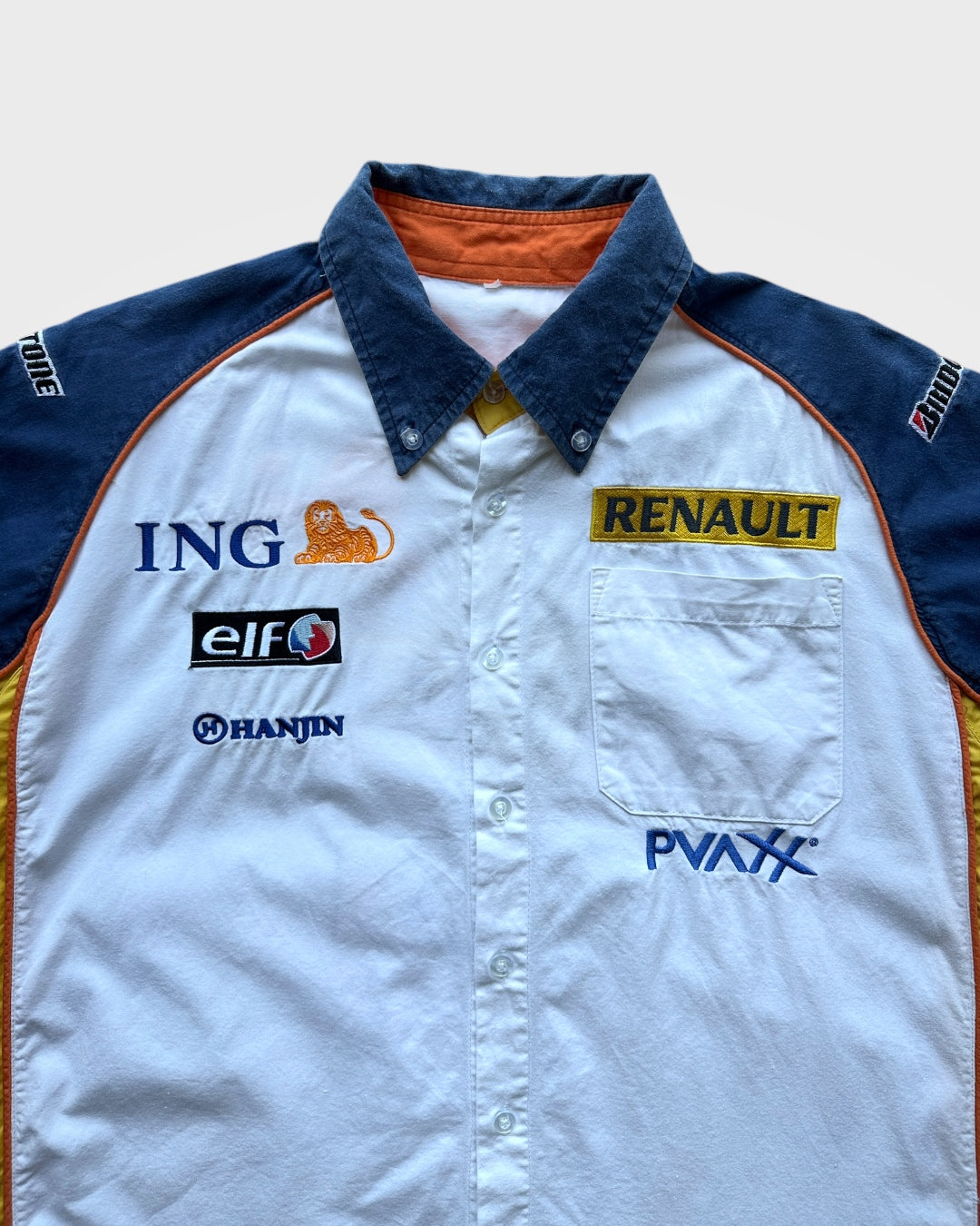 Vintage 00s Renault F1 button shirt - L