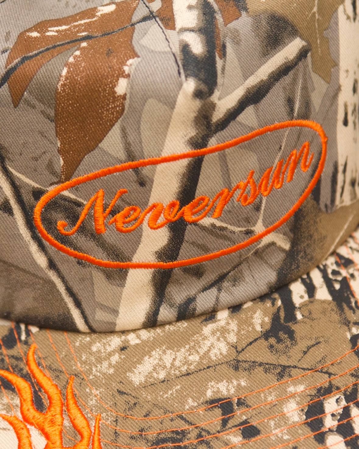 FLAME SCRIPT CAMO HAT